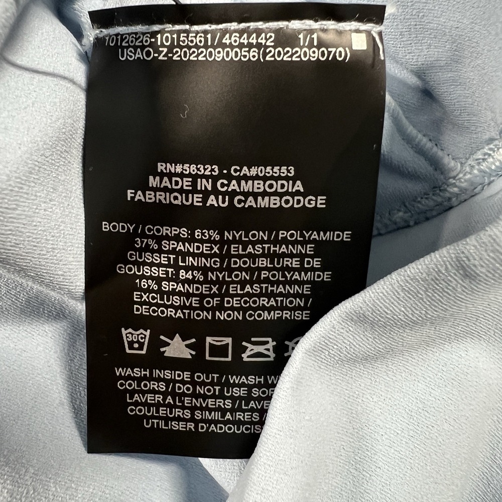 Nike Dri-Fit Zenvy High Waisted 7/8 Leggings DQ6015-441 Light Blue Women's Small - Picture 4 of 10